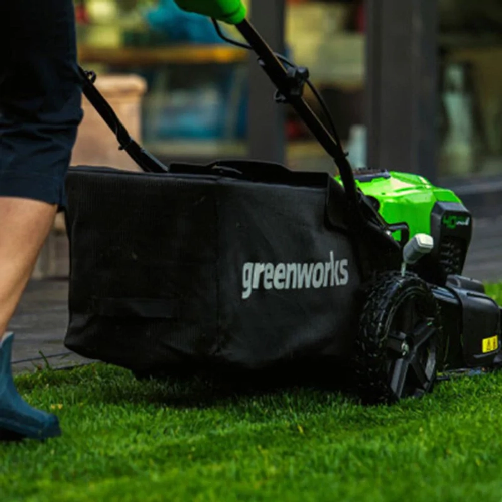 Газонокосилка аккумуляторная Greenworks GD40LM46SP 40В (1 x 4 Ач, ЗУ) нож 46 см, 2506807UB