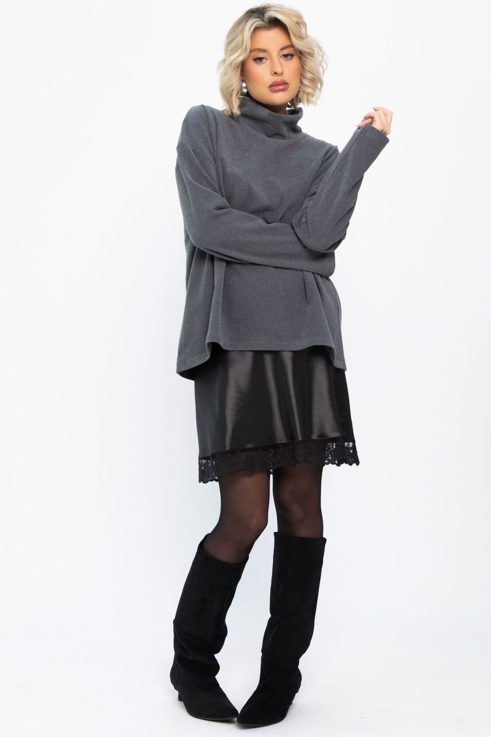 Юбка Игривое настроение (черная) Ю14833-7М LT Collection