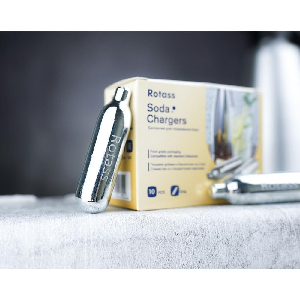 Баллончики для сифона для газирования воды (CO2) 10 шт/уп ROTASS