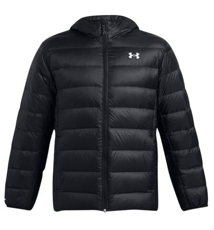 Куртка теннисная Under Armour Legend Down Hooded - black/white