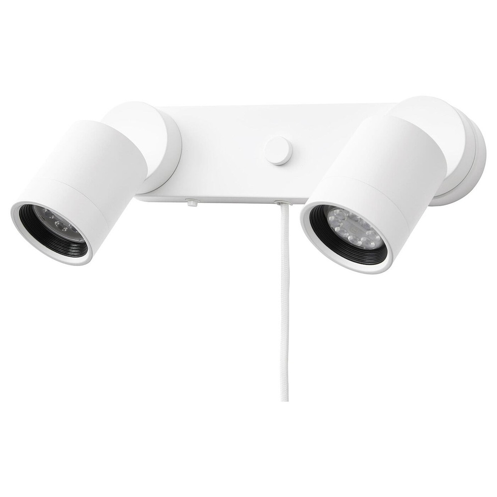 Настенный светильник IKEA NYMANE (НИМОНА), Белый, 2 лампы, 29 см