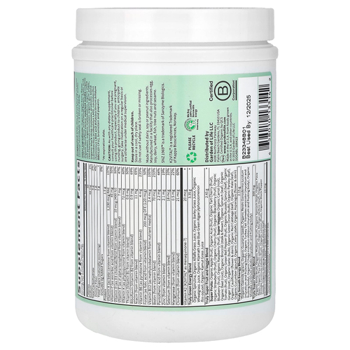 Garden of Life, Sport, органическая зелень, яблоко и ягоды, 270 г (9,52 унции)