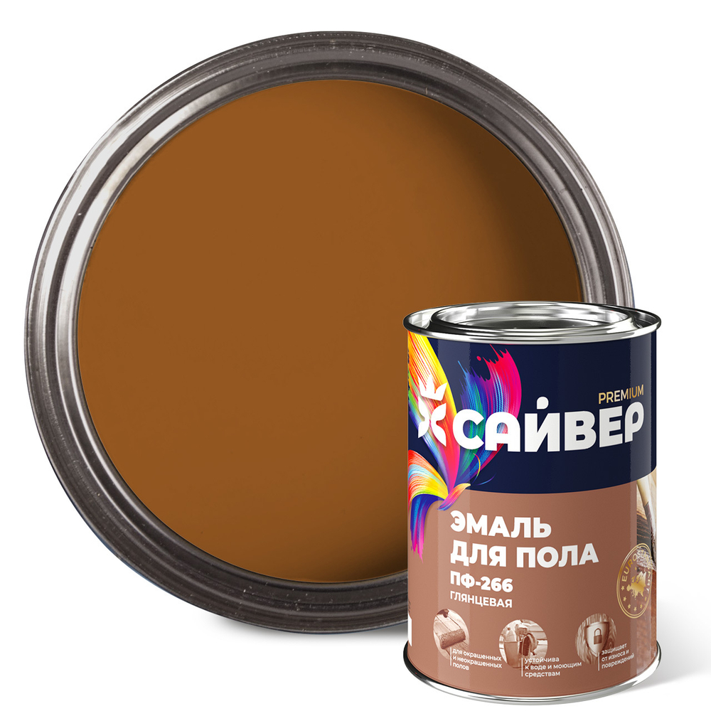 САЙВЕР  Эмаль ПФ-266 Золотистая 0,8кг