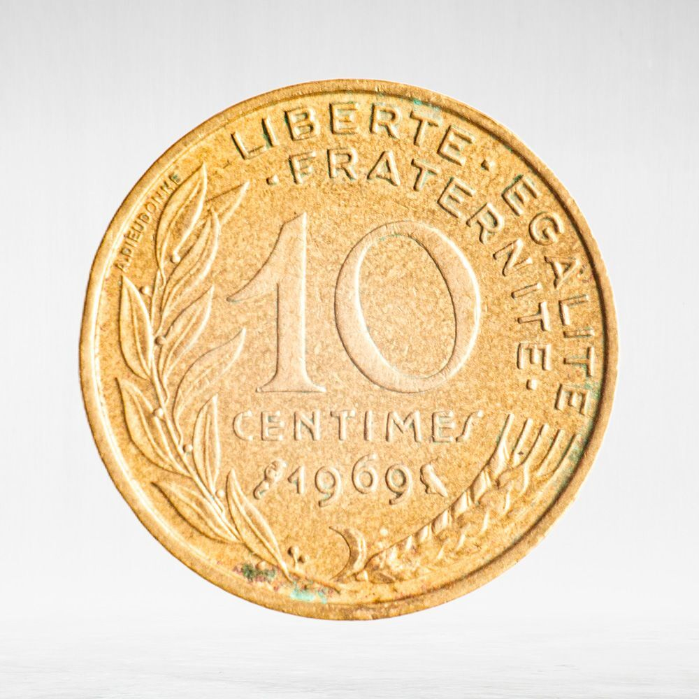 France, 10 Centimes 1969, VF