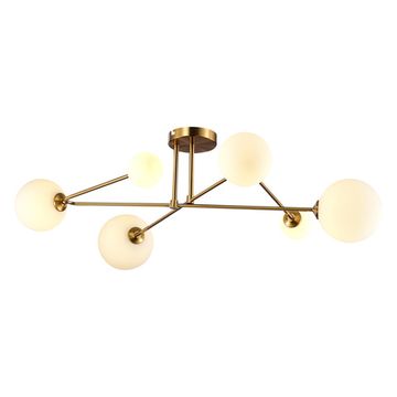 SLE2211-302-06 Светильник потолочный Латунь/Белый G9 LED 6*5W FANTINI
