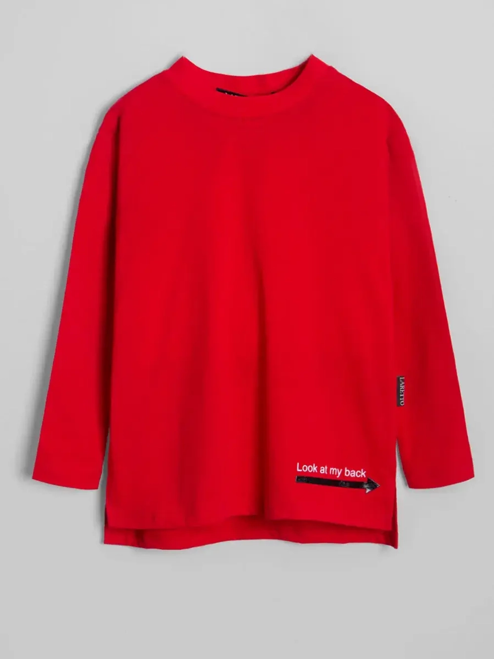 Красный костюм для девочки на весну с леггинсами