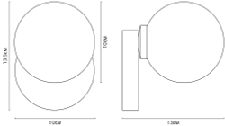 Бра Arte Lamp Bolla-piccolo A3989AP-1AB