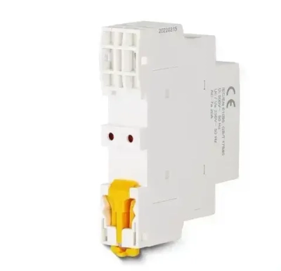 Контактор модульный CDCH8s25, 25 Ампер, 220 Вольт, нормально разомкнутый (2NO), двух полюсный, катушка 220 вольт, пускатель магнитный.