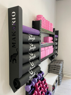 Держатель настенный MAKARIO, для 15 цилиндров и 30 блоков