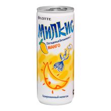 Газированный напиток Lotte Milkis Манго 250 мл, 3 шт