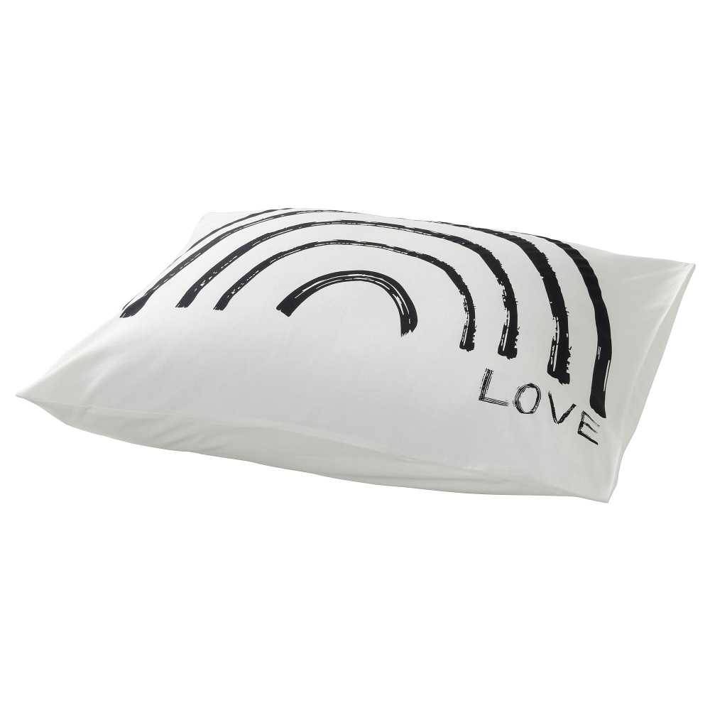 Наволочка IKEA TAPETMAL (ТАПЕТМАЛ), Белый, 50х80 см