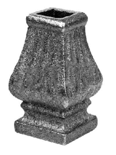 Кованый элемент Вставка в балясину, 73x42, кв:16 вес: 0.29 кг.