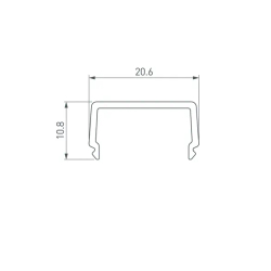 Экран ARH-WIDE-B-H20-2000 Square Opal-PM (Arlight, Пластик) 016639