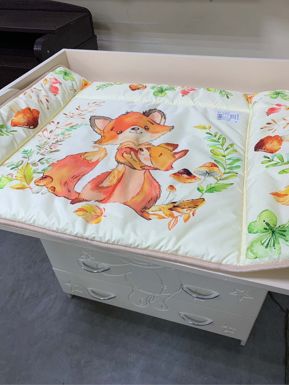 Матрасик для пеленания 800*670 ЗВЕРЯТА (Лисята) Арт. 0502