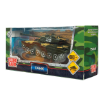 Модель ин. мет. "Танк" 12см, подвиж. детали, коробка 2107C127-R (Технопарк)