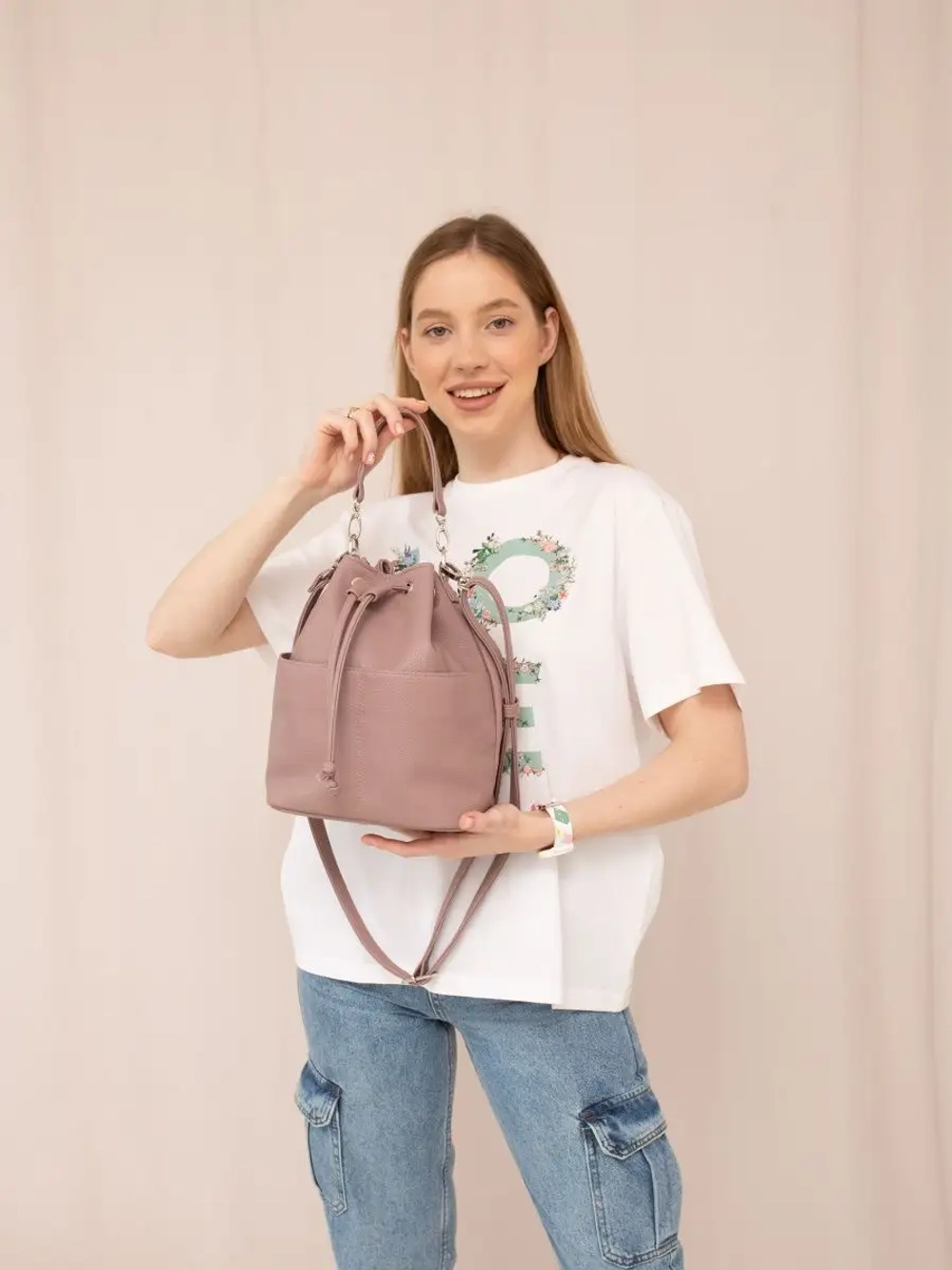 сумка через плечо тоут средняя мешок