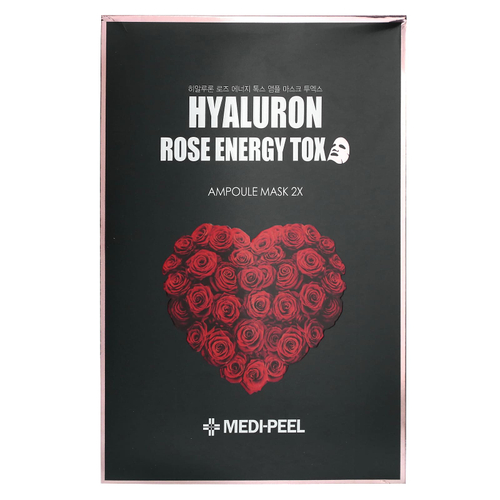 Medi-Peel, Hyaluron Rose Energy Tox, бьюти-маска в ампулах, 2X, 10 листовых масок, 30 мл (1,01 жидк. унц.)