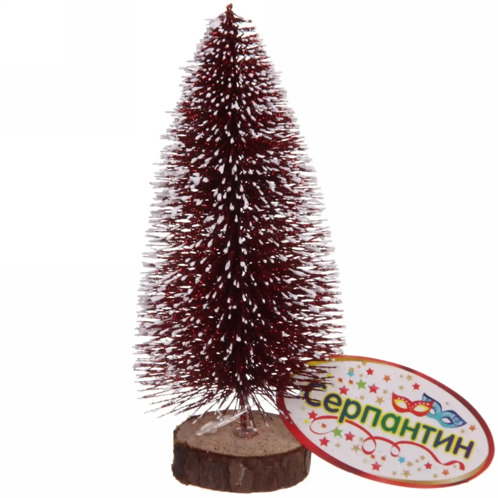 Ёлка декоративная «Сказочное сияние» 15 см, Рубин