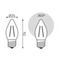 Лампа светодиодная филаментная Gauss E27 11W 2700K прозрачная 103802111