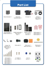 Ресурсный робототехнический набор Robo Kit 2-3 для изучения колеcных роботов и STEM технологий к набору Robo kit 1
