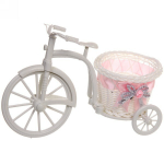 Кашпо для цветов «Велосипед» 27*12см плетеное, круг ДоброСад