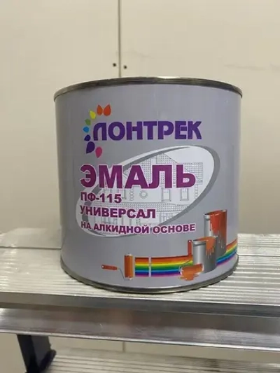 Эмаль ПФ-115 по металлу дереву красная 2.4 кг