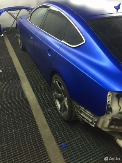 Плёнка матовая синяя металлик GS ML10D