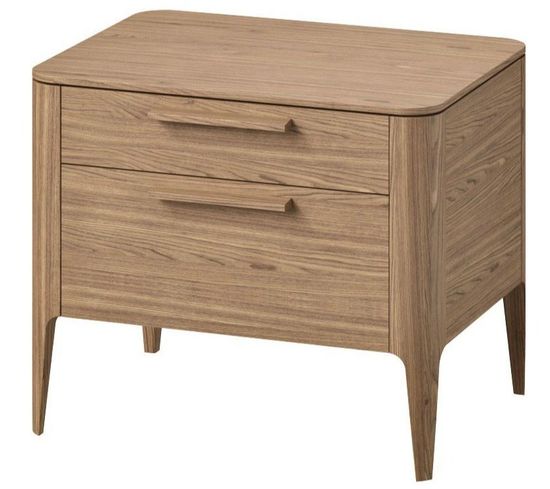 Тумба прикроватная Type oak 2 ящика ширина 60 см (натуральный дуб)