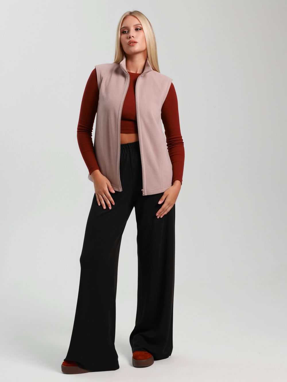 Толстовка (жилетка) Орбита Виотекс КАКАО