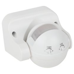 Датчик движения ЭРА MD 03 для дома инфракрасный белый 1200 Вт угол 180° 12 м