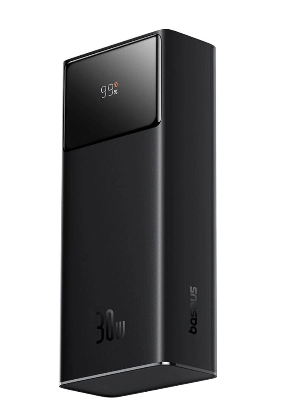 Внешний аккумулятор Baseus Star-Lord Digital Display Fast Charging 30000mAh 30W с кабелем USB to Type-C 3A 0.3m, Чёрный (P10022905113-00)