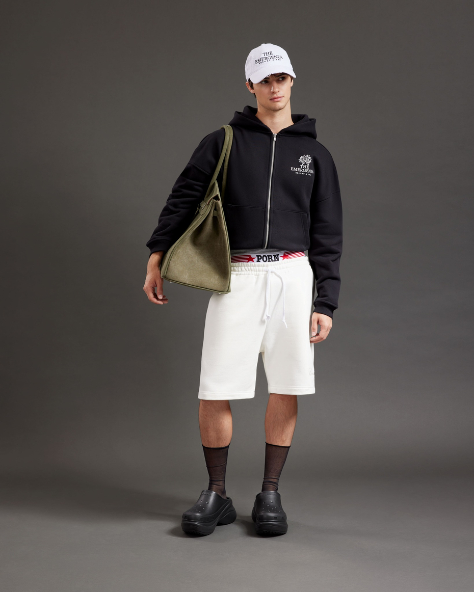 LOTUS ZIP-UP HOODIE OVERSIZED