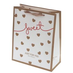 GAEM Пакет подарочный M (бумага 230г/м2, блок микс 12шт), L26 W10 H32 см, 4в.