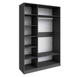 Шкаф Мадрид (1,5) без зеркала графит серый