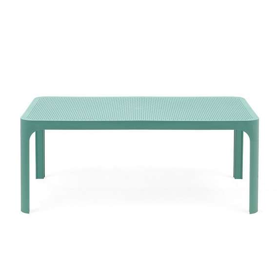 Мятный пластиковый журнальный столик Net Table 100х40 см | Nardi | Италия