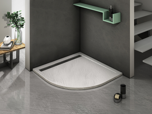 Душевой поддон из искусственного камня WeltWasser WW TRR 90 STONE-WT 90x90 10000004357 Белый