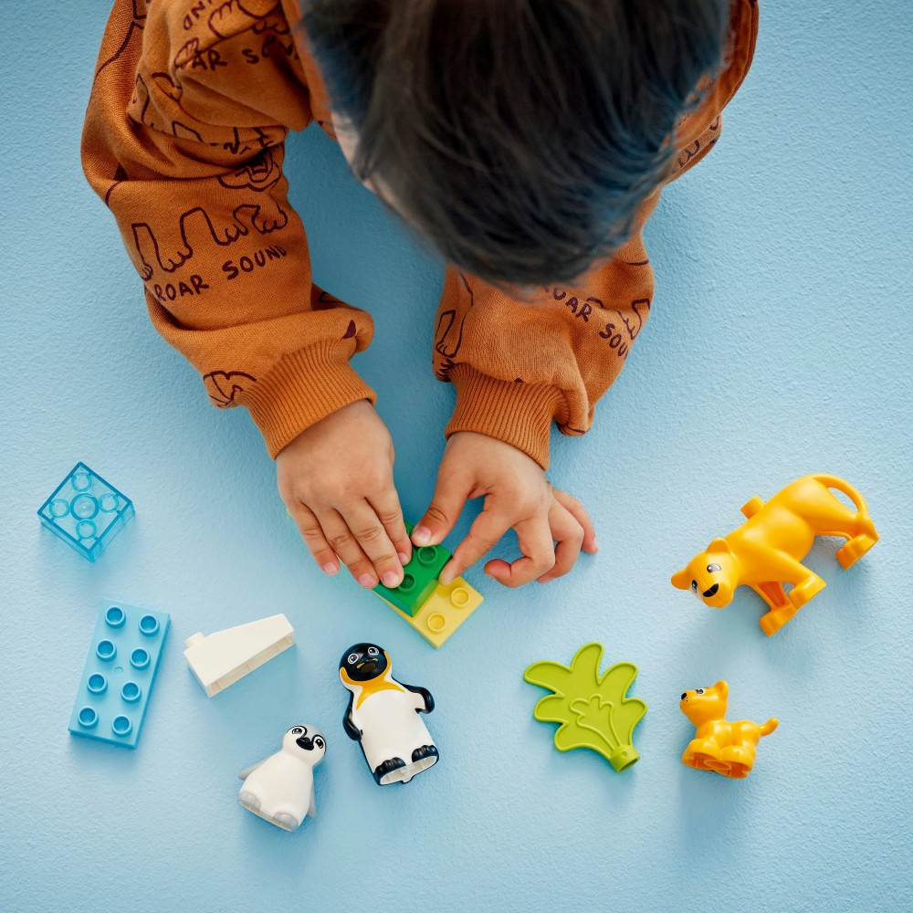 Конструктор LEGO DUPLO Town 10442 Семьи диких животных Пингвины и львы арт. 10442 10 дет — фото 19