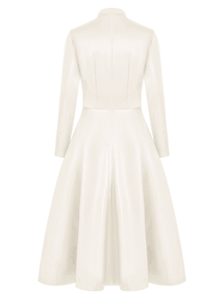 Платье макси с драпировкой на груди