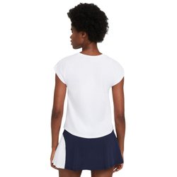 Женская теннисная футболка Nike Court Dri-Fit Victory Top SS Plus Line W - белый