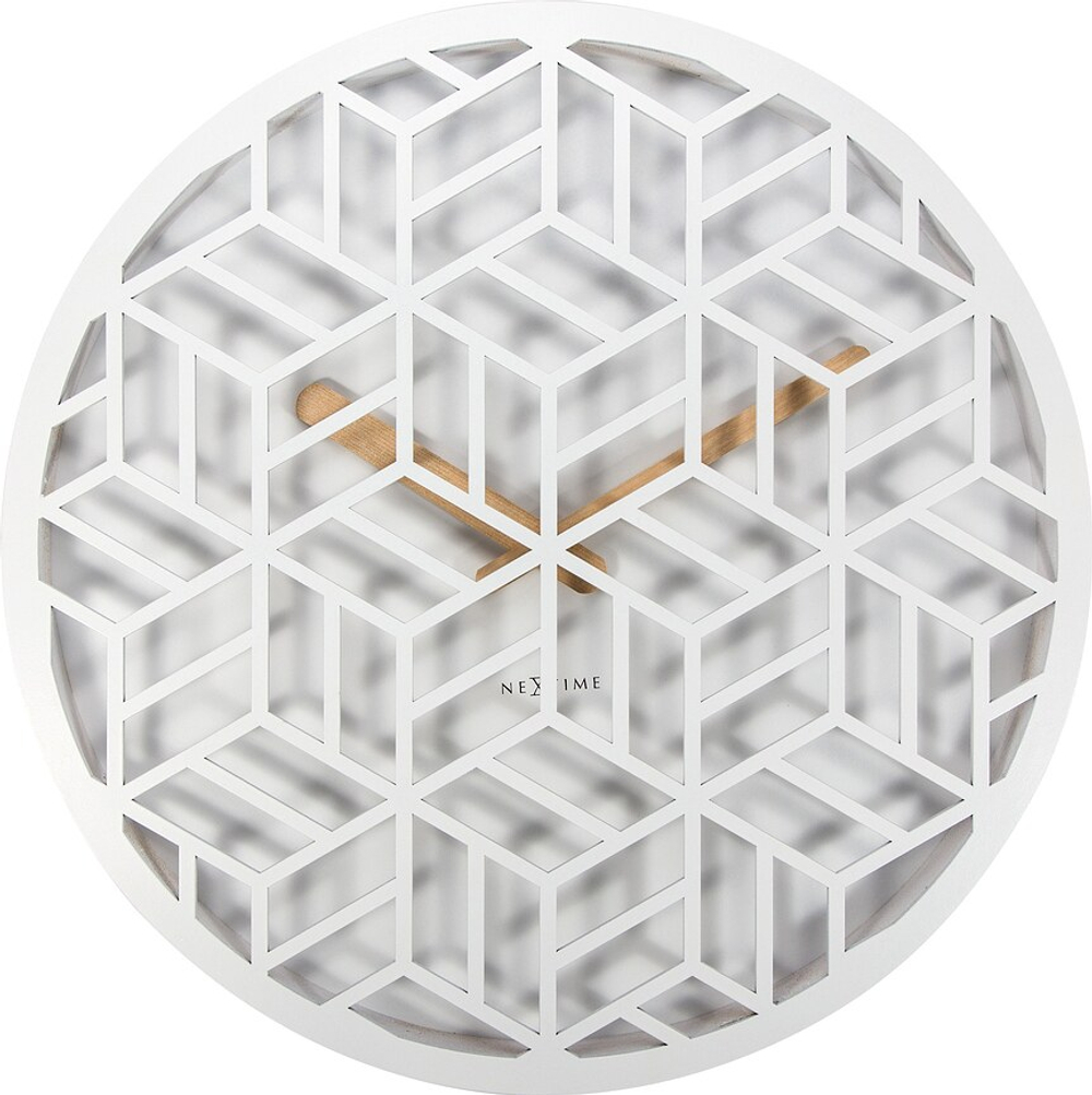 Настенные часы NeXtime Discrete, дерево, 36 см
