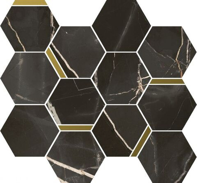 Мозаика Stellaris Absolut Black Mosaico Chic 36.8x26.9