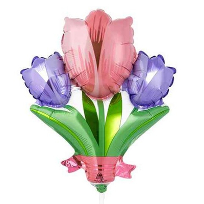 Фольгированный шар-фигура «Тюльпаны», 117 см