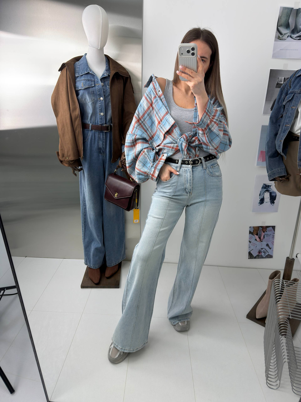 Брюки джинсовые женские арт. 73539-5 цвет "голубой"