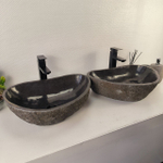 Раковина из речного камня ПАРА! RS-65483 52*36*14 0866