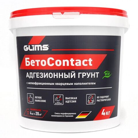 Грунтовка Glims готовая адгезионная БетоContact 4 кг