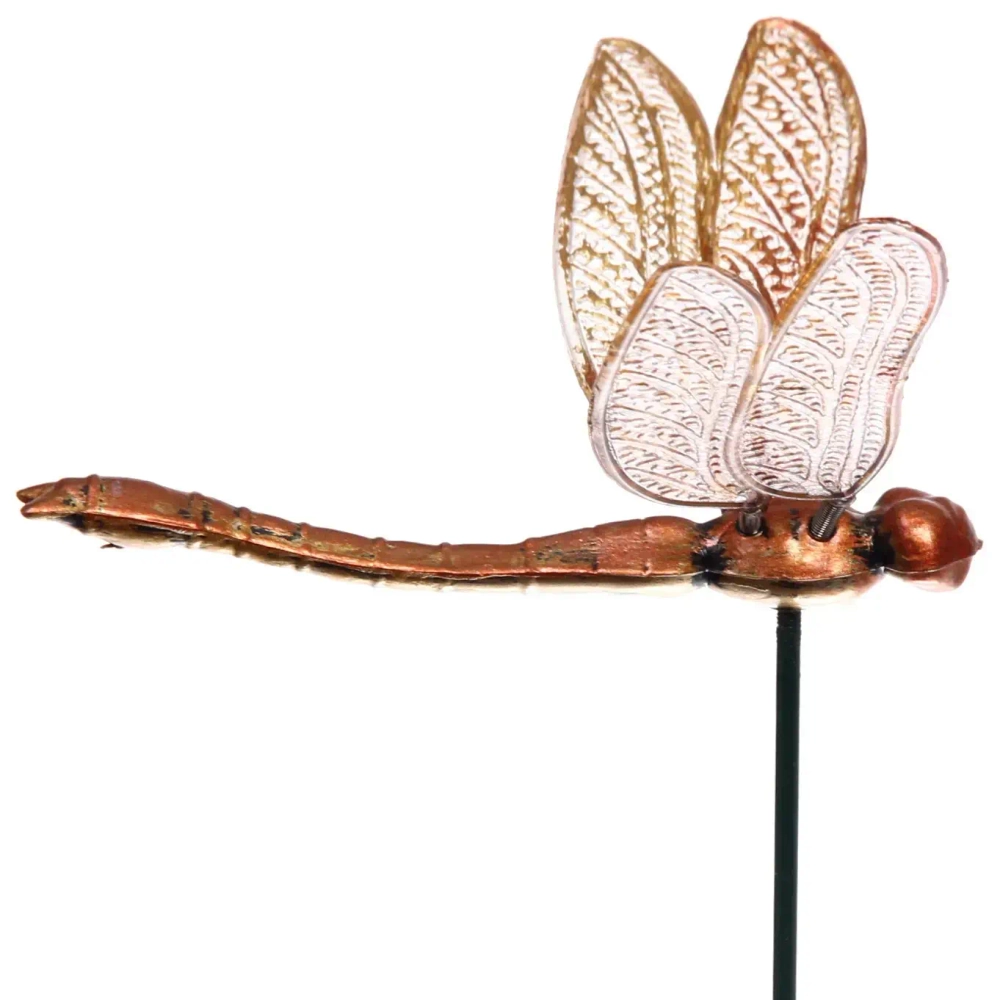 Фигура на спице «Волшебная стрекоза» 60 см, Бронза