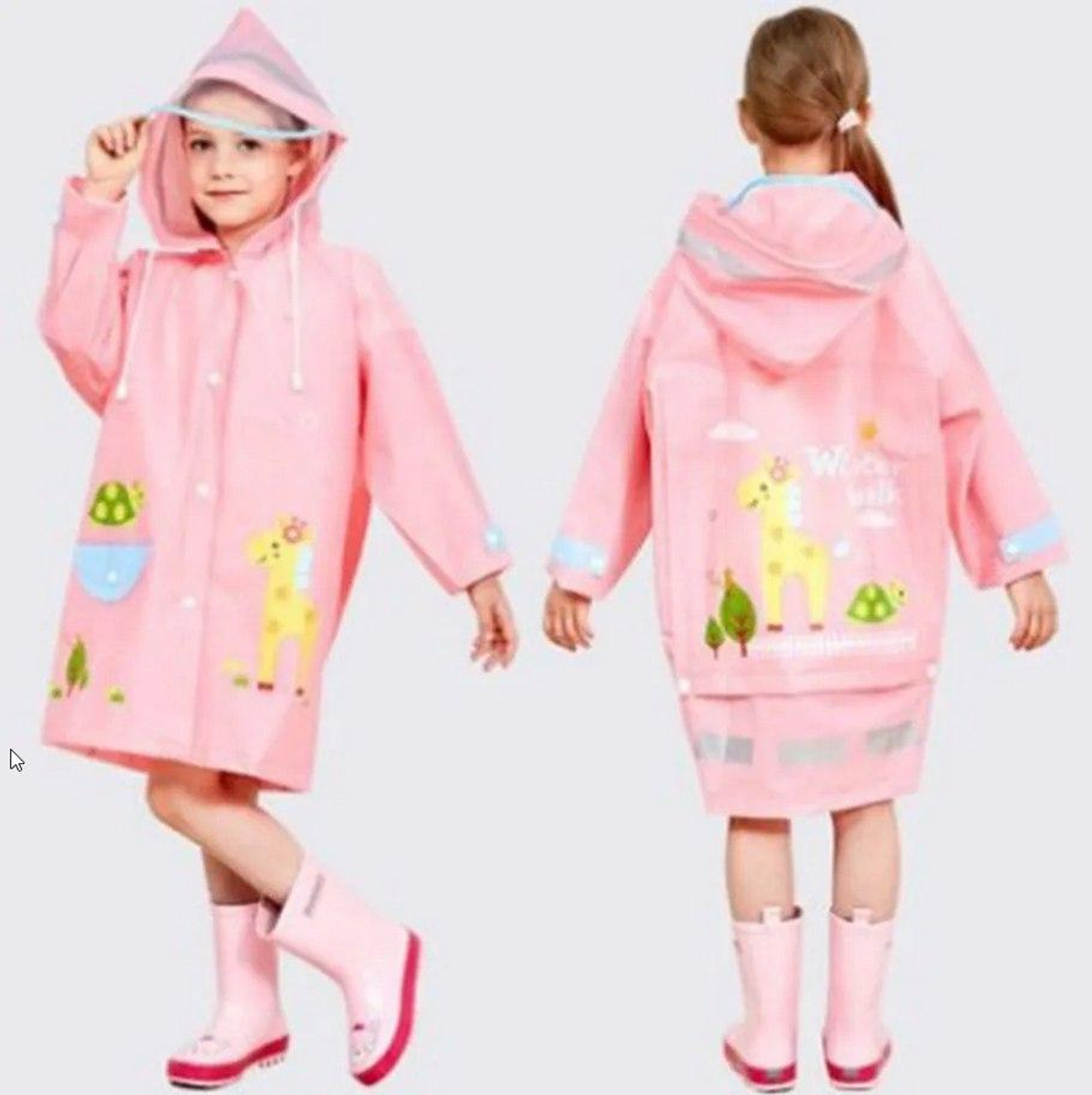 Дождевик с капюшоном 3 цвета микс, размер S