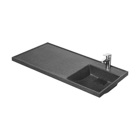 Раковина в ванную из литого мрамора AQUATON Лондри 105 правая