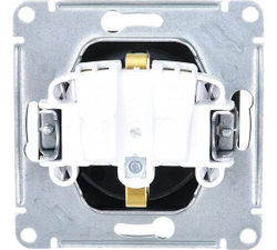 GLOSSA РОЗЕТКА с заземлением, 16А, механизм, АНТРАЦИТ GSL000743