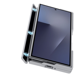 Усиленный чехол серого цвета с MagSafe для Samsung Z TriFold, серия Expn Series Magnetic от Dux Ducis